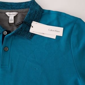 Men's Calvin Klein Teal Polo Shirt